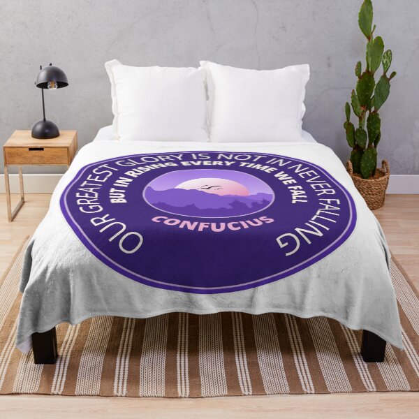 Item preview, confucius | quotes | our greatest glory is not in never falling, but in rising every time we fall designed and sold by cocoCabot.