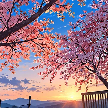 Artwork thumbnail, Sakura Background by Rabanico