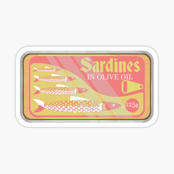 Artikel-Vorschau von Dose Sardinen, designt und verkauft von piedaydesigns.