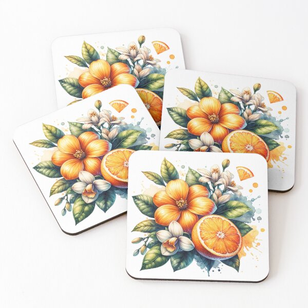 Item preview, Watercolor Citrus Blossom Delight designed and sold by Ginngers.