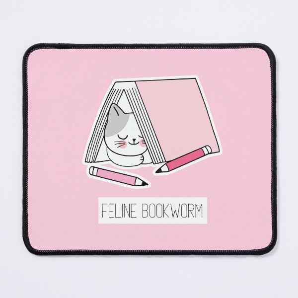 Item preview, Feline bookworm #CatGifts #CatLady #CatMom #CatDad #CatLife designed and sold by Anna Halasek.