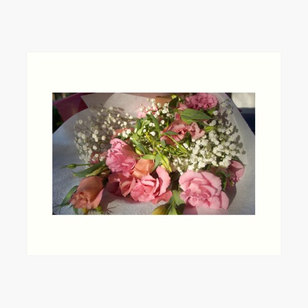 Item preview, Pink Floral Bouquet by Adelaide artist Avril Thomas at Magpie Springs designed and sold by MagpieSprings.