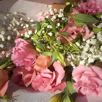 Artwork thumbnail, Pink Floral Bouquet by Adelaide artist Avril Thomas at Magpie Springs by MagpieSprings