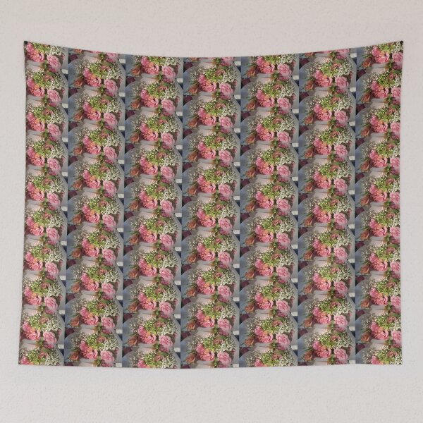 Item preview, Pink Floral Bouquet by Adelaide artist Avril Thomas at Magpie Springs designed and sold by MagpieSprings.