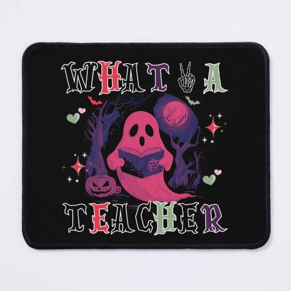 Item preview, What A Peaceful Teacher Ghost Illustration Halloween Funny Teachers Design designed and sold by Raise2Shine.