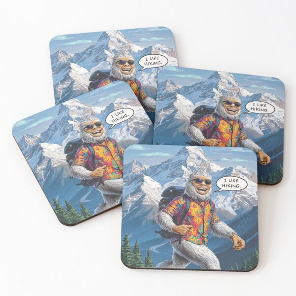 Item preview, Bigfoot Sasquatch Cool Yeti in the Himalays Likes Hiking. designed and sold by HG-Creation-Design.