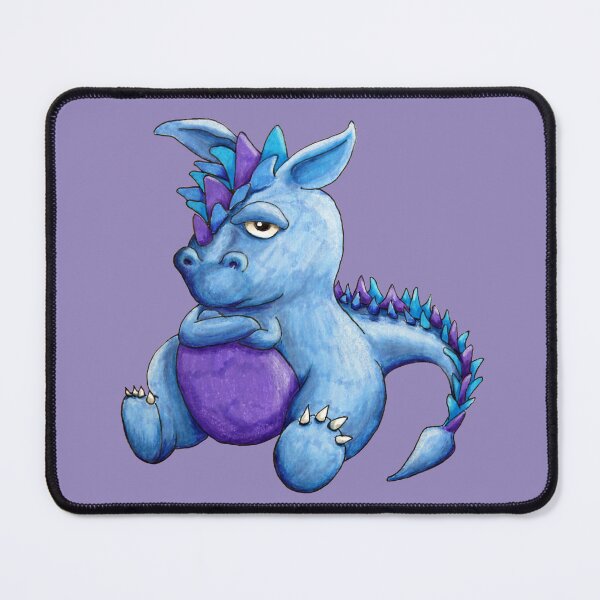 Item preview, Grumble the Gruff Blue Dragon designed and sold by ILoveTheQuirky.