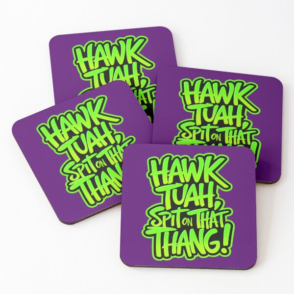 Artikelvorschau, Hawk Tuah Spit On That Thang Meme Zitat im Graffiti-Stil entworfen und verkauft von TheArtOfPat.
