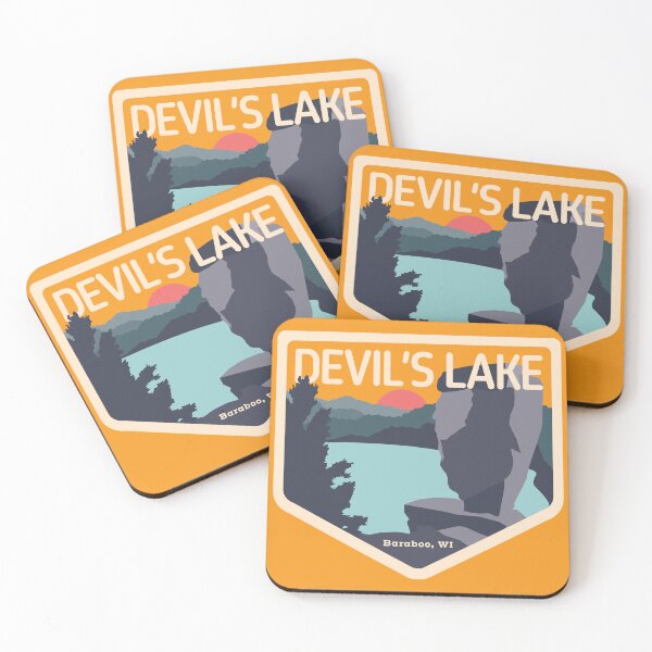 Item preview, Wisconsin Typographic Badges - Devil’s Lake State Park designed and sold by Jgagliardo96.