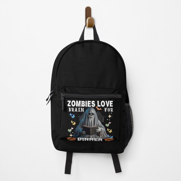 Item preview, Zombies Love Brain For Dinner Typographic Halloween Pun Design designed and sold by Raise2Shine.