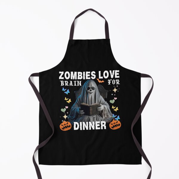 Item preview, Zombies Love Brain For Dinner Typographic Halloween Pun Design designed and sold by Raise2Shine.