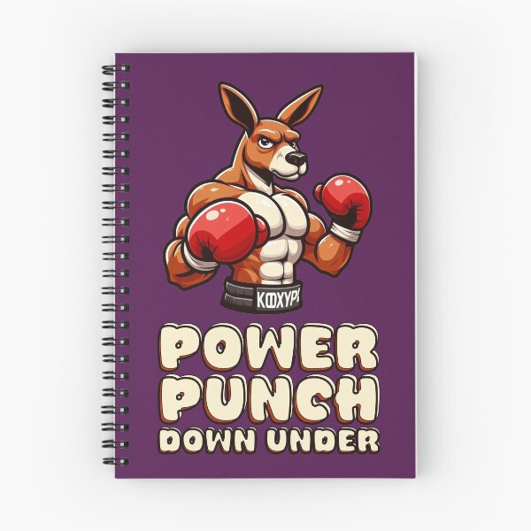Item preview, Power Punch Down Under - Funny Kangaroo designed and sold by Teepot888.