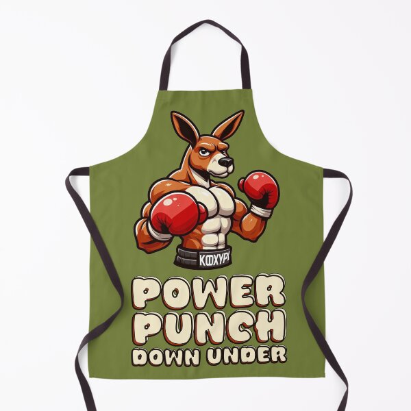 Item preview, Power Punch Down Under - Funny Kangaroo designed and sold by Teepot888.