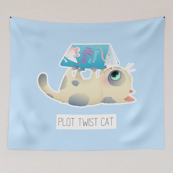Item preview, Plot twist cat #CatGifts #CatLady #CatMom #CatDad #CatLife designed and sold by Anna Halasek.