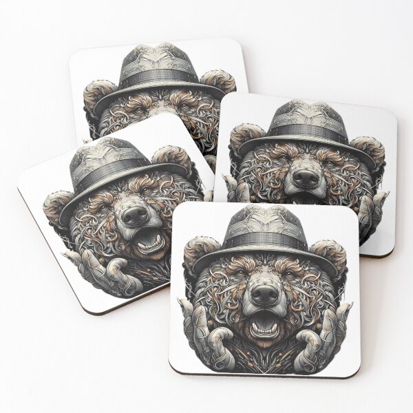 Item preview, Grizzly Don Boss: Captivating Abstract Art Canvas for Bold Home Decor designed and sold by ZulryLifestyles.