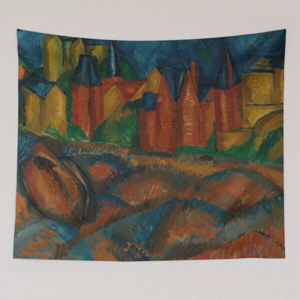 Aperçu de l'œuvre Raoul Dufy Sainte-Adresse, la plage créée et vendue par TeeARTHY.