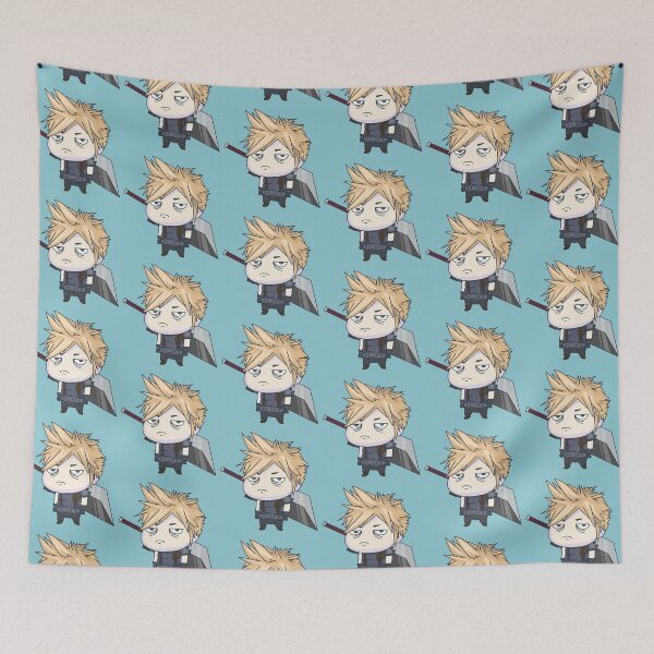 Item preview, Chubby Chibi Character - Final Fantasy game Cloud designed and sold by Craftsanity.