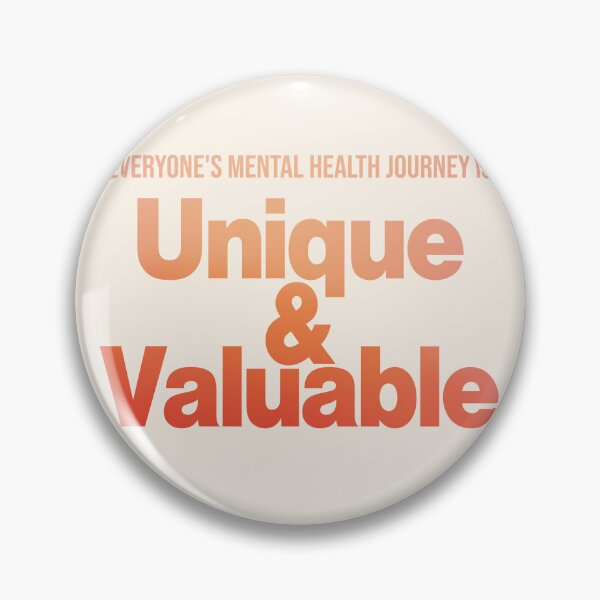 Item preview, everyone's mental health journey is Unique and valuable, white designed and sold by Kalaidax.