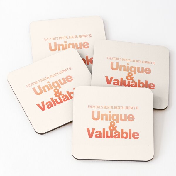 Item preview, everyone's mental health journey is Unique and valuable, white designed and sold by Kalaidax.