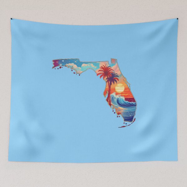 Item preview, Tropical Florida State Art designed and sold by BeachBreezyVA.