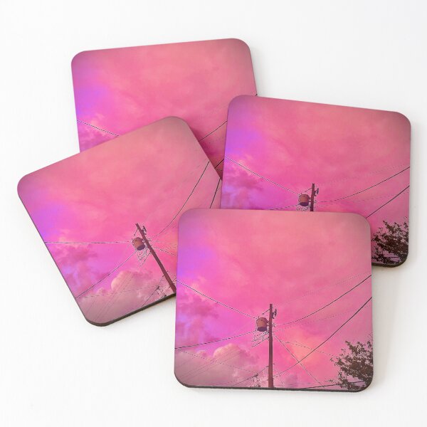 Item preview, Power Lines Against Pink Clouds designed and sold by Sparkleweather.
