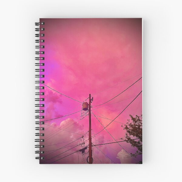 Item preview, Power Lines Against Pink Clouds designed and sold by Sparkleweather.