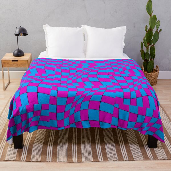 Item preview, Pink and Blue funky 3D pattern designed and sold by BLeePCreations.