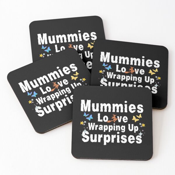 Item preview, Mummies Love Wrapping Up Surprises Halloween Pun Design designed and sold by Raise2Shine.