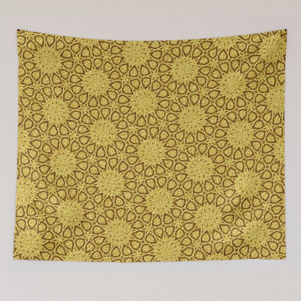 Item preview, Golden Abstract Geometric Textile Design designed and sold by funkyvibes.
