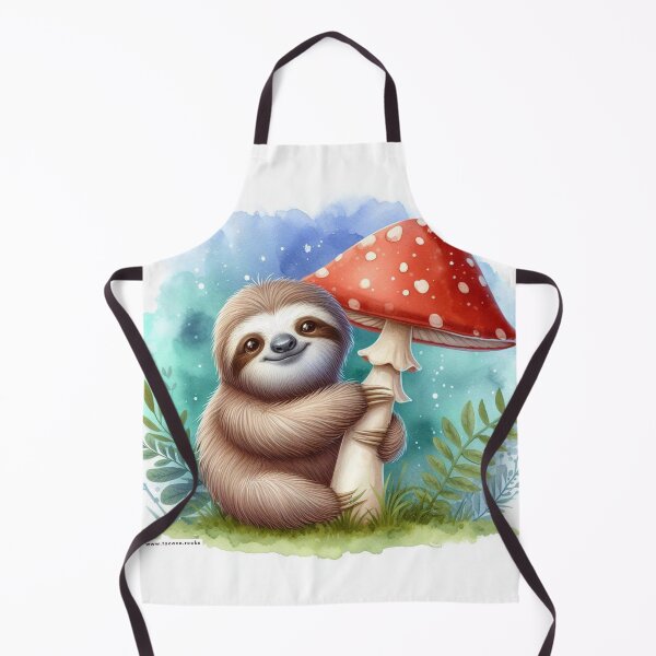 Item preview, Cute Sloth Bear with Amanita Mushroom  designed and sold by Fullnature.