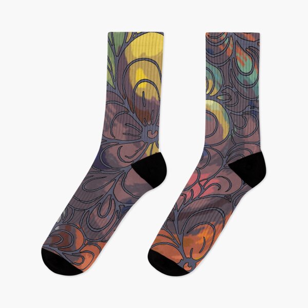 Item preview, Vivid Floral Tornado Stencil Art designed and sold by GAP90.