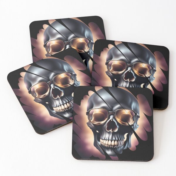 Item preview, Skull with glasses designed and sold by DebriArte.