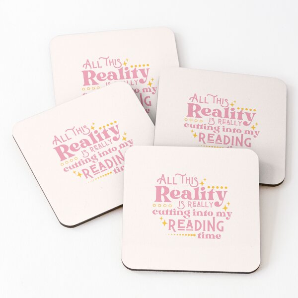 Item preview, Reality Vs. Reading / Book Nerd / Quote Lettering designed and sold by Neadoodles.