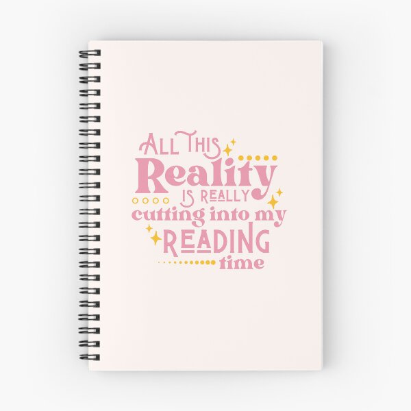 Item preview, Reality Vs. Reading / Book Nerd / Quote Lettering designed and sold by Neadoodles.