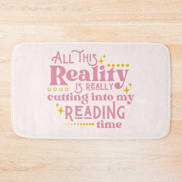Item preview, Reality Vs. Reading / Book Nerd / Quote Lettering designed and sold by Neadoodles.