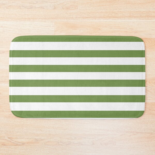 Item preview, Horizontal wide and thick stripe fashion green and white colors designed and sold by Carlos Gudino.