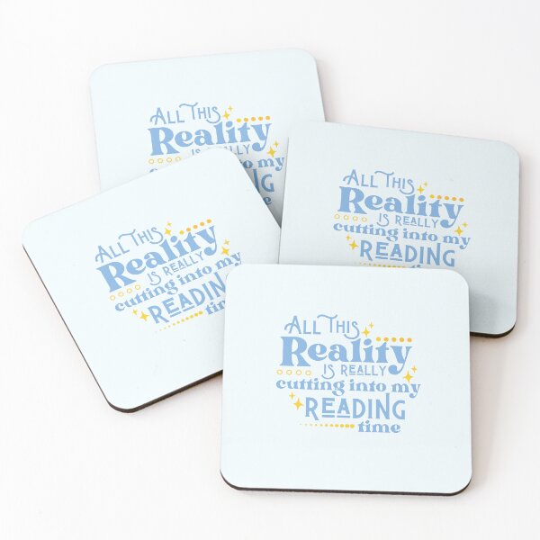 Item preview, Reality Vs. Reading / Book Nerd / Quote Lettering designed and sold by Neadoodles.