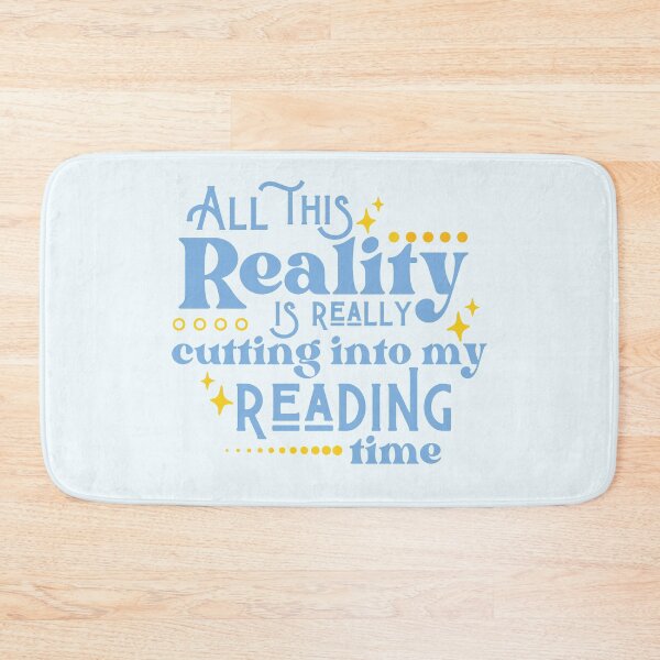 Item preview, Reality Vs. Reading / Book Nerd / Quote Lettering designed and sold by Neadoodles.