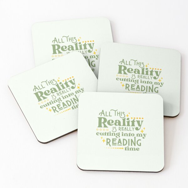 Item preview, Reality Vs. Reading / Book Nerd / Quote Lettering designed and sold by Neadoodles.