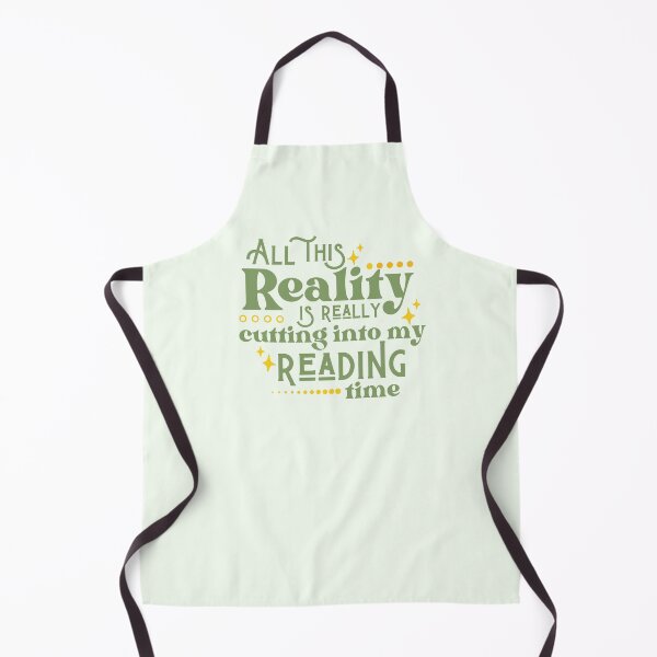Item preview, Reality Vs. Reading / Book Nerd / Quote Lettering designed and sold by Neadoodles.