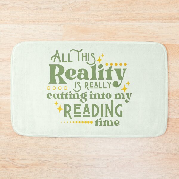 Item preview, Reality Vs. Reading / Book Nerd / Quote Lettering designed and sold by Neadoodles.