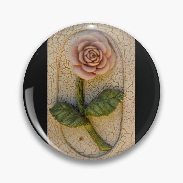 Item preview, Pink Rose on Cream Crackle by Adelaide artist Avril Thomas at Magpie Springs designed and sold by MagpieSprings.