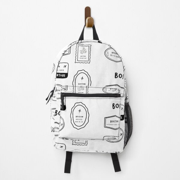 Item preview, Boston - Travel Stamp Collection | Minimalist Design | Black and White designed and sold by RM-Journey.