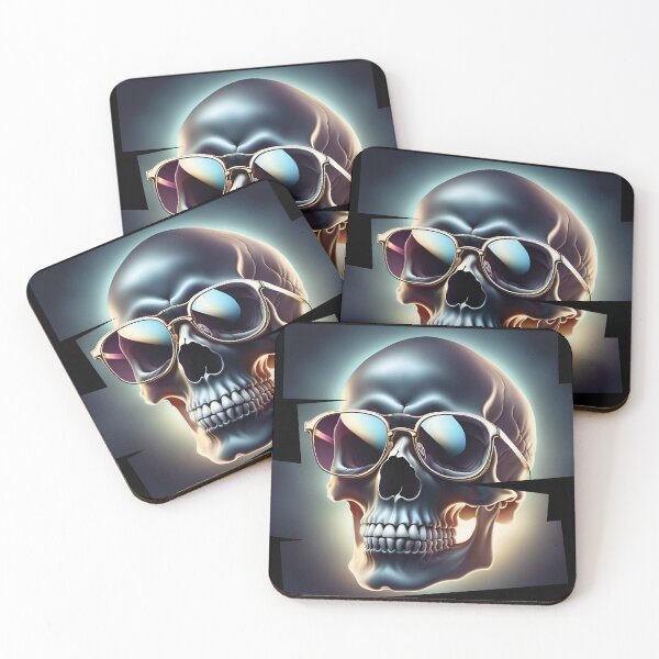 Item preview, Skull with glasses designed and sold by DebriArte.