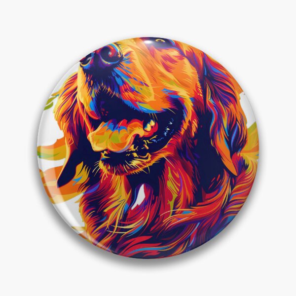 Item preview, Colorful Golden Retriever Design designed and sold by SmarterShoppes.
