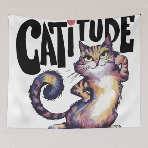 Item preview, Catiitude-Sassy Cat Artwork designed and sold by Collision19.