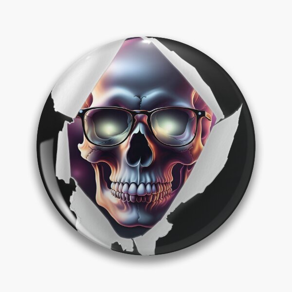 Item preview, Skull with glasses designed and sold by DebriArte.