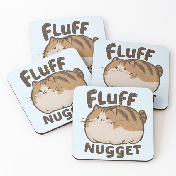 Item preview, Fluff Nugget - Adorable Chubby Cat designed and sold by ZenEverAI.