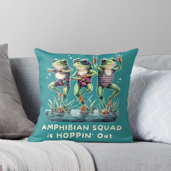 Item preview, Amphibian Squad is Hoppin' out Funny Pool Party designed and sold by Oz64.