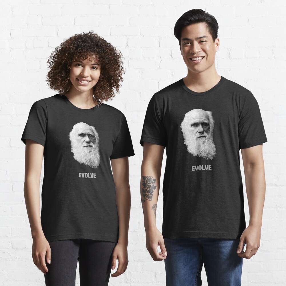 Evolve Charles Darwin Evolution Biology Scientist gift t shirt | Essential T-Shirt